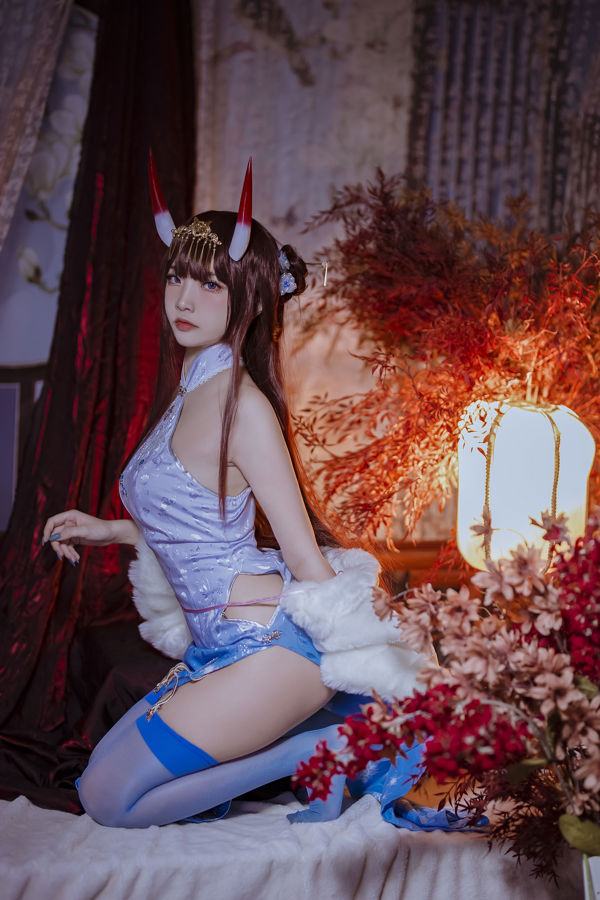 [COS Welfare] Popular Coser Nizo Nisa - Azur Lane Noshiro Cheongsam
