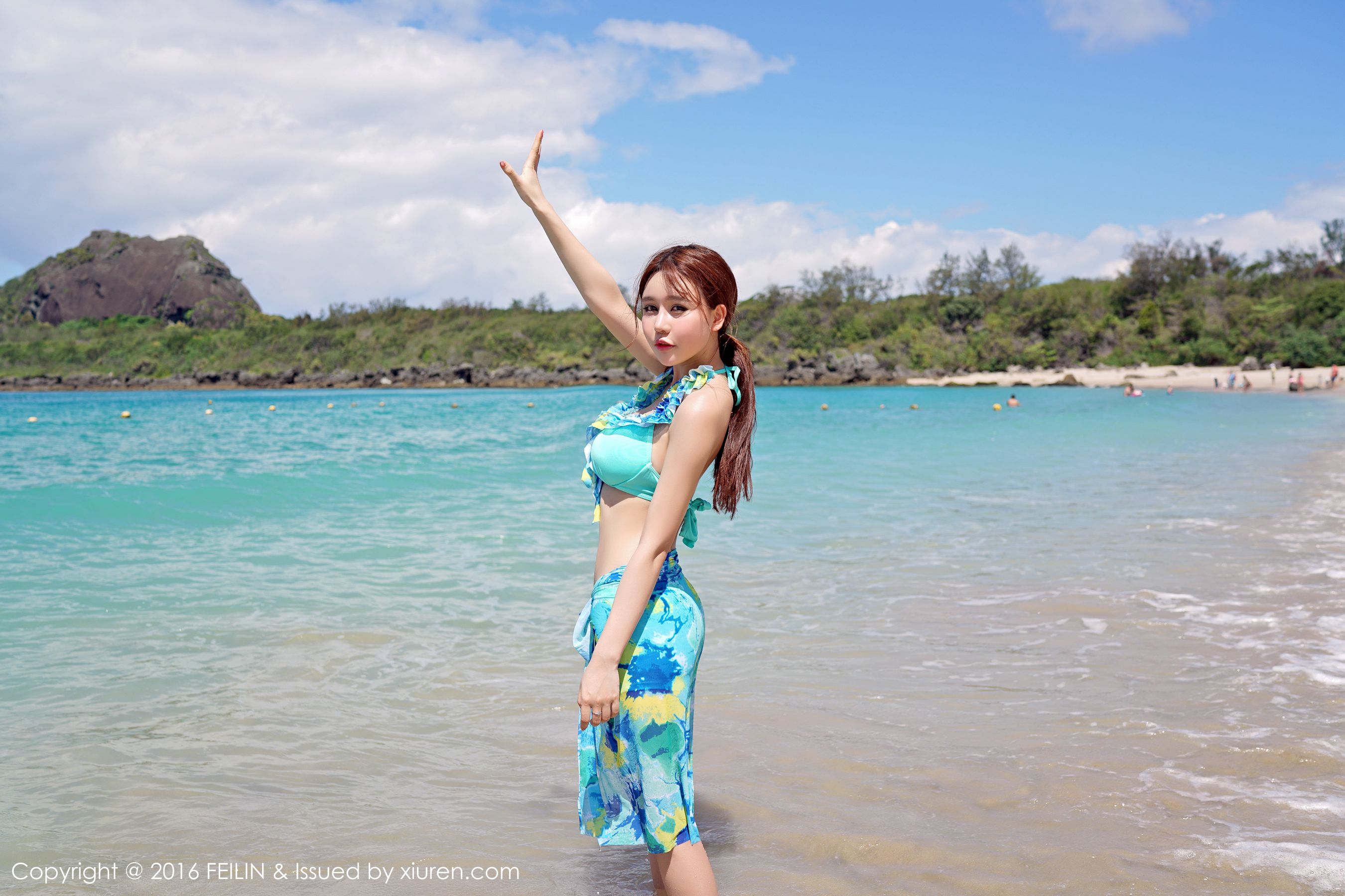 Milk Chu Chu "Seaside Bikini + Swimsuit" [嗲囡囡FEILIN] Vol.045 Page 10 No.3cd059