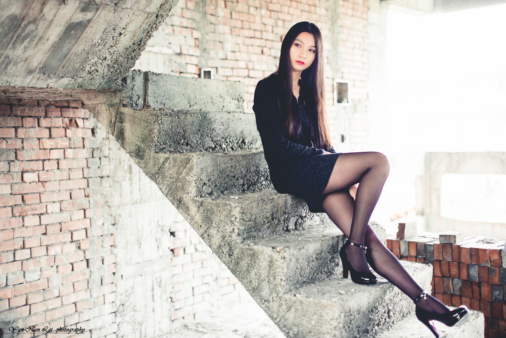 [Taiwanese model] Jenny "Black Silk Outside Shooting" Page 42 No.c5b24c